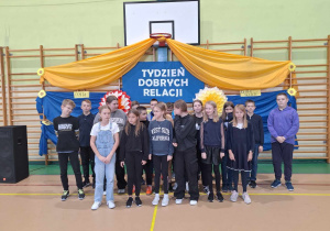 Uczniowie klasy Va przed występem