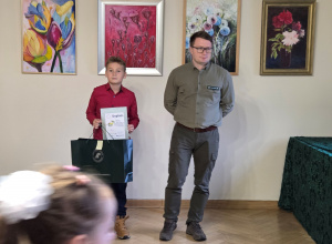Nagroda specjalna dla Filipa Ziętka w konkursie plastycznym " Ekopocztówka"