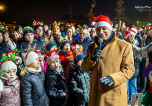 Prezydent Miasta Tomaszowa Mazowieckiego wita obecnych na wydarzeniu.