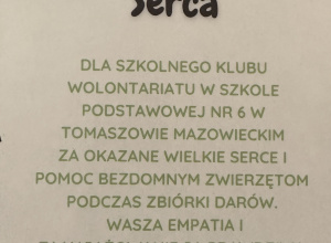 Zbiórka dla schroniska dla zwierząt