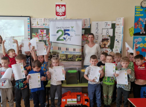 Zajęcia ekologiczne z pracownikami PSZOK w grupie "0"