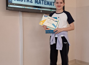 Julia Bogusiewicz Mistrzem Matematyki klas czwartych