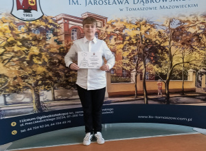 Nikodem Koprek laureatem III miejsca w Powiatowym Konkursie Matematycznym