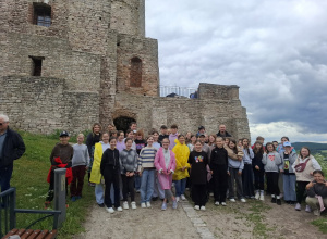 Czwartoklasiści w Górach Świętokrzyskich