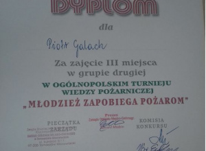 "Młodzież zapobiega pożarom"