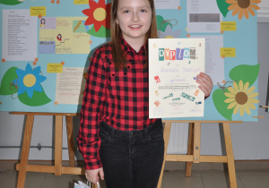 Weronika Stańczyk uczennica klasy IVb otrzymała wyróżnienie