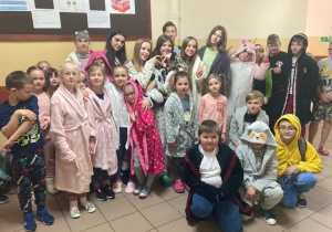 Uczniowie naszej szkoły w Dniu Piżamy i Szlafroka