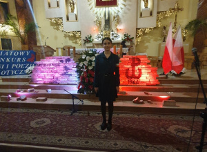 Maja Ludwiczak laureatką II miejsca w XVI Powiatowym Konkursie Pieśni Patriotycznej