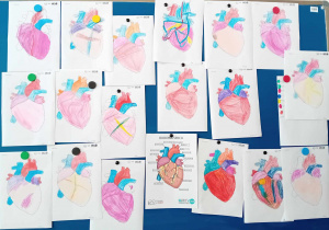 Serce- prace plastyczne uczniów