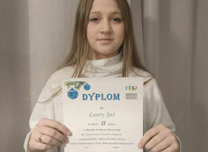 II miejsce Laury Jaś w konkursie plastycznym na " Najpiękniejszą Bombkę Olimpijską"