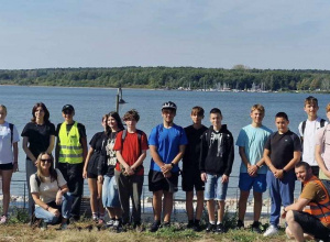 Klasa VIIIa na wycieczce rowerowej