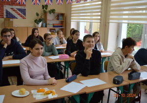 Klasa VIIIb podczas zajęć