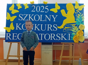 Beniamin Jóźwik laureatem I miejsca w 44. Tomaszowskim Małym Konkursie Recytatorskim