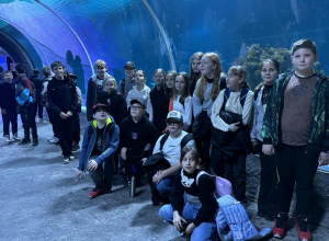 Uczniowie klasy Vb w łódzkim ogrodzie zoologicznym