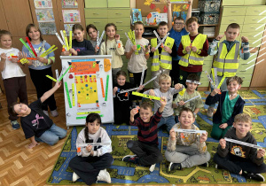 Klasa IIIa z przyniesionymi odblaskami